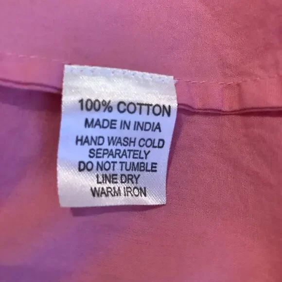 NavyBleu pink short sleeve button front shirt dress size Small - Picture 9 of 13